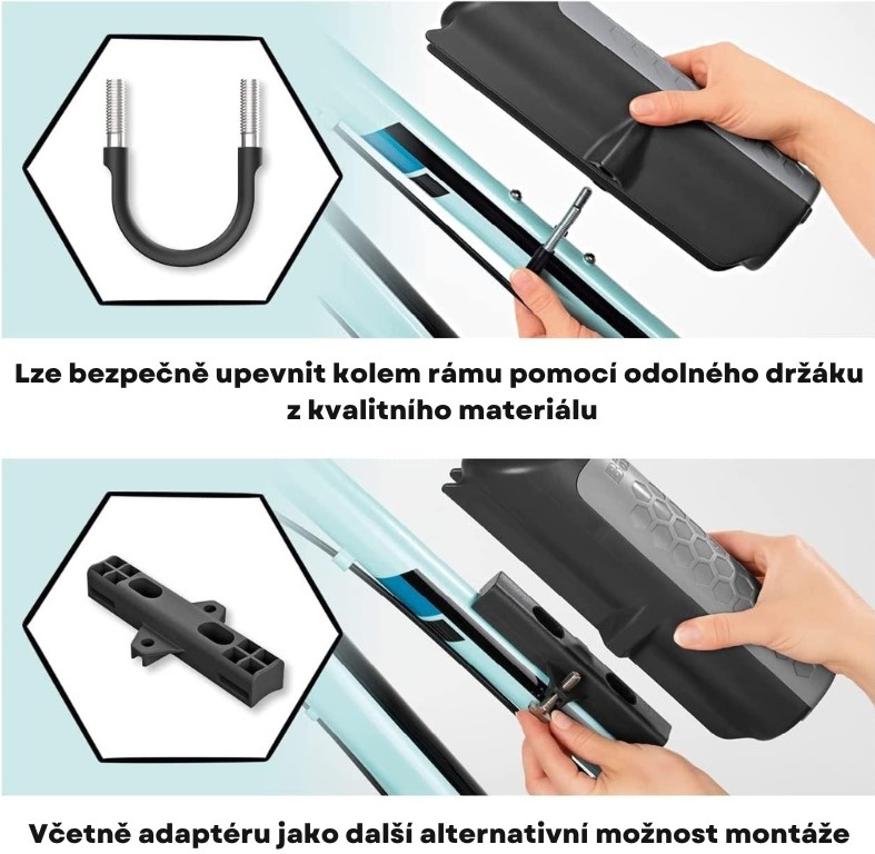 BeeMyBox Uzamykatelná cyklistická brašna na rám jízdního kola Basic 02107 1